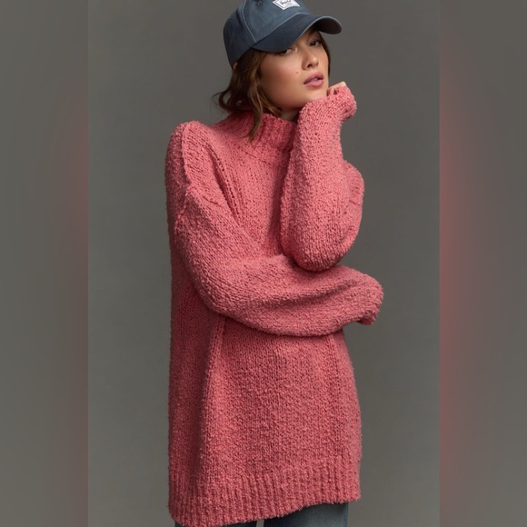 Anthropologie The Need-It Oversized Mock Neck Sweater - Picture 2 of 10